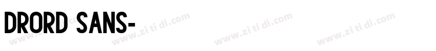 Drord sans字体转换